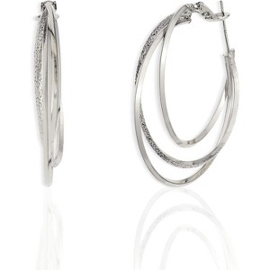 Sonateomber Large Chunky Gold Hoop Earrings for Women | Statement Huggie Jewelry - 1 of 4