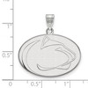 Black Bow Jewelry 10k White Gold Penn State Nittany Lions NCAA Large Pendant - 2 of 3