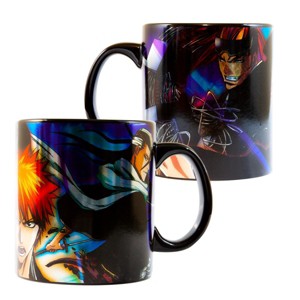 Just Funky Bleach Foil Print Mug | Coffee and Tea | Black Luster Coffee Mug - 1 of 4