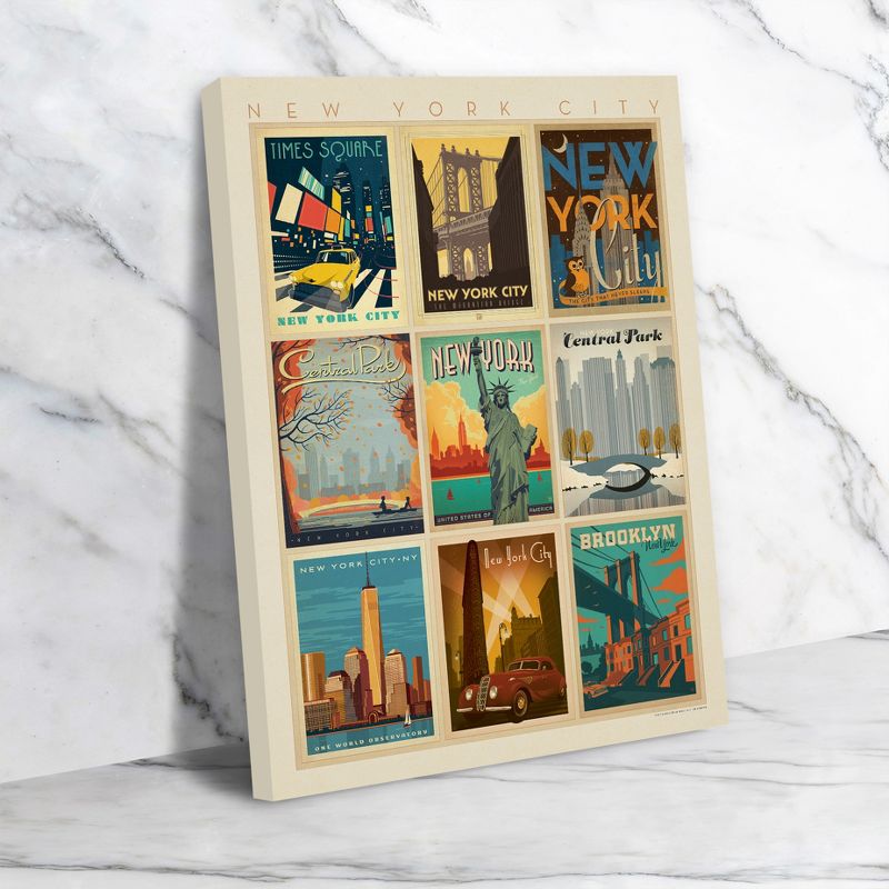 Americanflat Vintage Architecture New York City Multi Print By Anderson Design Group Unframed Canvas Wall Art, 4 of 10