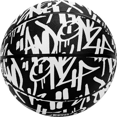 KUYOTQ Graffiti Rubber Basketball Official Regulation Size 7 (29.5 inches) - Deep Channel Construction Streetball, Made for Indoor Outdoor