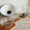 DUKA 9.25 Inch Acacia Wood and Glass Serving Bowl - 3 of 4