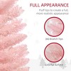 TopComfy Christmas Tree Stand 6ft Pencil Prelit Artificial Christmas Tree with Colorful Lights, Pink, 17.8"*17.8"*70.8" - 4 of 4