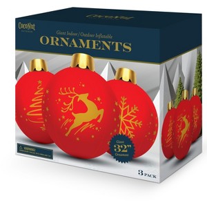 CocoNut Outdoor 32" Inflatable Holiday Ornaments - 1 of 4
