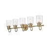 Kinsley 5-Bulb Industrial Pendant Light - Dimmable, Damp Rated, 35" Wide - 3 of 4