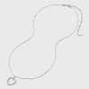 Sterling Silver Open Heart Cubic Zirconia Necklace - A New Day™ - 3 of 4