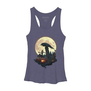 Women's Design By Humans Halloween Theme By chriskar Racerback Tank Top - 1 of 3