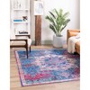 Unique Loom Renaissance Roma Border Washable Indoor Flatweave Woven Area Rug - 4 of 4