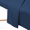Saloniture 3-Piece Microfiber Massage Table Sheet Set, Includes Flat and Fitted Sheets with Face Cradle Cover - 3 of 4