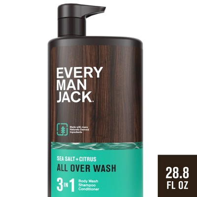 Every Man Jack Sea Salt + Citrus Men's 3-in-1 All Over Wash - 28.8 fl oz