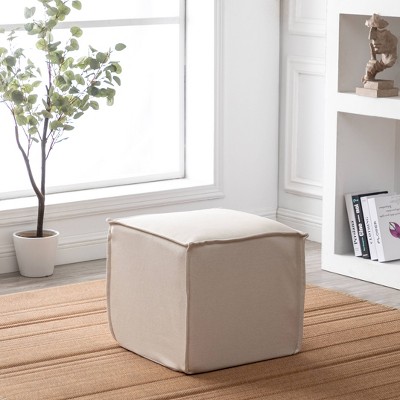 19" Square Pouf Ottoman - WOVENBYRD
