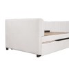 NicBex Twin Size Velvet Daybed with Ergonomic Design Backrest and Trundle for Bedroom,Living Room,Apartment - 4 of 4
