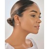 SHINE by Sterling Forever Sterling Silver Brilliant Cut CZ Stud Jacket Earrings - 2 of 4
