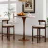 Tangkula 24" Counter Height Bar Stools Set of 2 w/Backrests & Footrests for Kitchen - 2 of 4