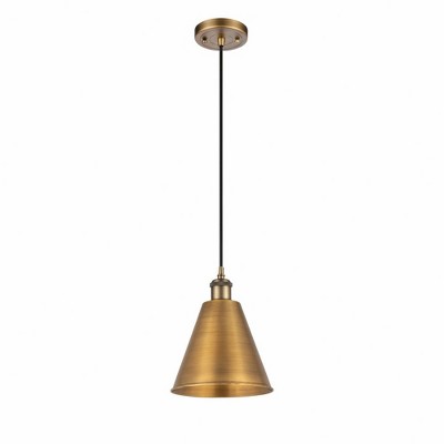 Ballston Cone - 1 Light Mini Pendant In Industrial Style-11.75 Inches Tall and 8 Inches Wide
