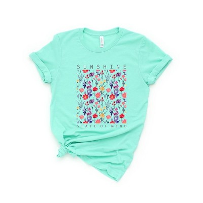Simply Sage Market Women's Sunshine State of Mind Flowers Short Sleeve Graphic Tee