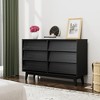 RISOKEYS 6-Drawer Dresser for Bedroom, Wood Vintage Chest of Drawers with Bevel Design for Closet, Bedroom and Living Room - 4 of 4