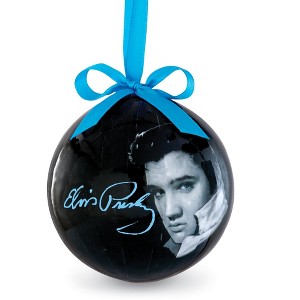 Collections Etc Black and White Elvis Christmas Ornament - 1 of 2