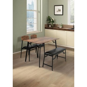 NicBex 4/5-Piece Retro Style Dining Set Dining Table & Chairs for Kitchen,Dining Room,Restaurant,Modern Dinette Set with Metal Frame - 1 of 4