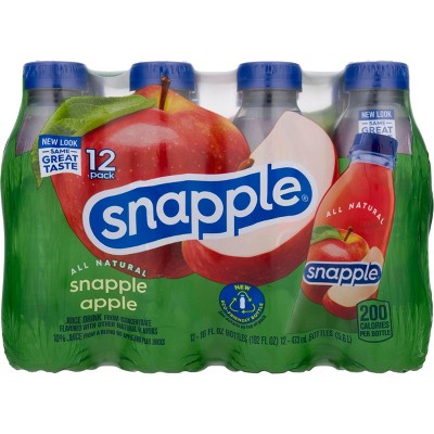 Snapple, Snapple Apple, 16 Fl Oz, 12 Pack