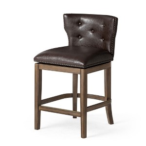 Maven Lane Hugo with Ash Grey Fabric Upholstery Seat - 1 of 4