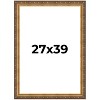 PosterPalooza | Museum Gold Picture Frame - UV Acrylic, Foam Board Backing, Hanging Hardware - 2 of 4