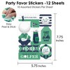 Big Dot of Happiness Par-Tee Time - Golf - Birthday or Retirement Party Favor Sticker Set - 12 Sheets - 120 Stickers - 3 of 4