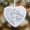 Personalization Mall Angel Wings Personalized Memorial Heart Ornament - 2 of 4