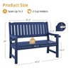 Arceso Outdoor Bench, 2-Person HDPS Garden Bench, Outdoor Benches Weatherproof, All-Weather Fade/Rot Resistant Patio Bench. - 2 of 4