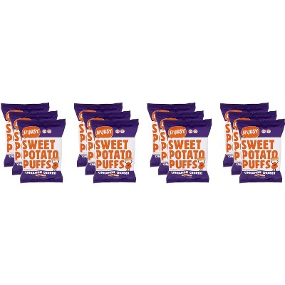 Spudsy Cinnamon Churro Sweet Potato Puffs - Case of 12 - 4 oz