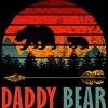 Junior's Design By Humans Retro Forest Sunrise Daddy Bear By ZeusSE T-Shirt - image 2 of 2