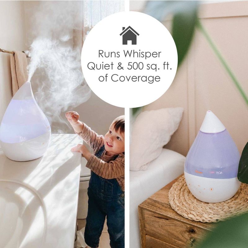 Crane Drop 4-in-1 Ultrasonic Cool Mist Humidifier with Sound Machine - 1gal, 6 of 14