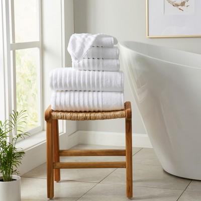 Combed Cotton Ribbed Texture Towel Set - Great Bay Home