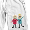 South Park Terrance And Phillip Men's White Sleep Pajama Shorts - 2 of 4