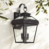 John Timberland Stratton Street Rustic Outdoor Wall Light Fixture Texturized Black 16 1/2" Clear Glass for Post Exterior Barn Deck House Porch Yard - 2 of 4