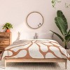 Deny Designs DorisciciArt Mid Century Modern Floral D Comforter Set Rust - image 3 of 4