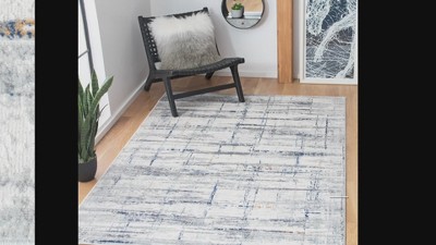 Amelia Grey and Gold Abstract Flat Woven Runner Rug