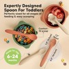 3-Pack Prep Baby Spoons, Silicone Baby Utensils for Self Feeding 6-24 Months, All Stages Baby Feeding Set, BLW Toddler Spoons - 3 of 4