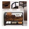 Shoe Bench, Lift Top Shoe Storage Bench, Industrial Shoe Rack Bench With Storage Box, Shoe Rack Organizer For Entryway, Bedroom, Closet, Living Room, - 3 of 4