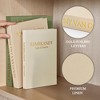 Itopfox Set of 3 Linen Faux Books Sage Beige Apricot Decorative Storage Boxes 7.87x11x1.57 7.09x9.84x1.18 6.3x9.06x0.79 - 4 of 4