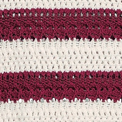 ivory/burgundy stripe