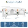 Garvee 10x20 Pop Up Canopy Tent with 6 Removable Sidewalls, Easy Up Outdoor Canopy Tents for Parties with 3 Adjustable Heights, Stakes X18, Ropes X6 - 2 of 4