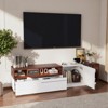 Belord 70" Modern TV Stand with LED Lights, Entertainment Console for TVs up to 80" with Cable Management - 2 of 4