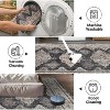 coucheta Vintage Washable Area Rugs, Multi-size Farmhouse Soft Large Foldable Low Pile Non-Slip Throw Carpet, for Living Room, Bedroom, Dining,Office - 2 of 4