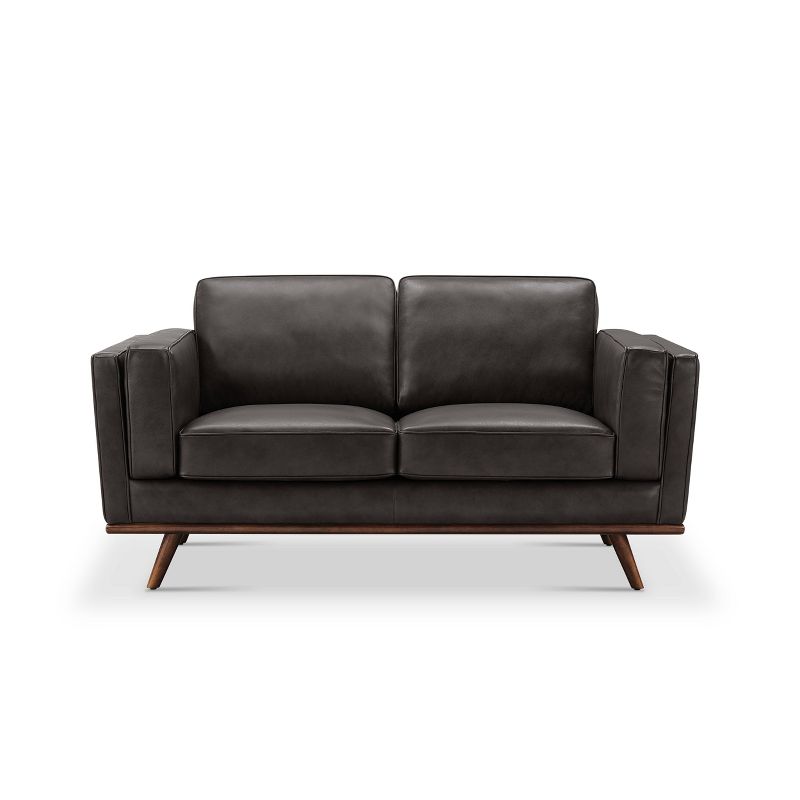 Taverly Leather Loveseat - Abbyson Living, 3 of 8