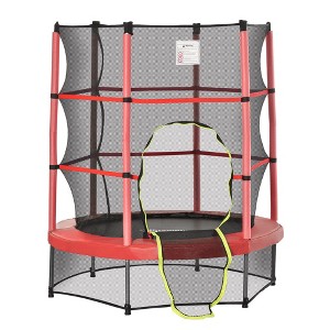 Jump Into Fun 5FT Recreational Trampoline For Kids Comes With Jumping Mat, Fencing Net And PVC Covered Metal Posts For Indoor Outdoor,For Boys & Girls - 1 of 4