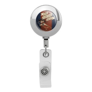 Wonder Woman Movie Love, Strength, Grace Metal Chrome Badge ID Card Holder Clip - 1 of 3