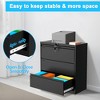 GustoWave Lateral File Cabinet 3 Drawer, Metal Filing Cabinet with Lock & Keys, Fit Letter/Legal/A4 Size Documents for Office & Workspaces - 3 of 4