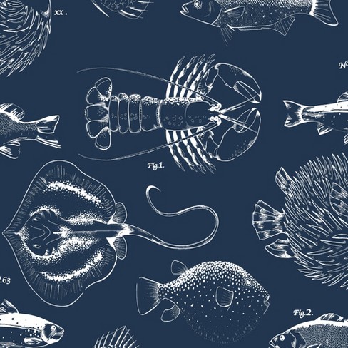 Transform Under The Sea Blue Peel And Stick Wallpaper : Target