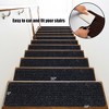 Costway 15 PCS Slip-resistant Stair Mats 30'' x 8'' Non-Slip Stair Treads Carpet - 2 of 4